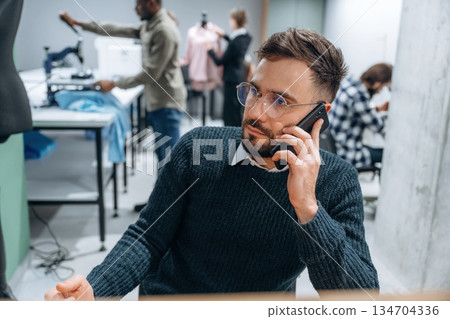 Designer team are together in the office Designer team are together in the office 134704336
