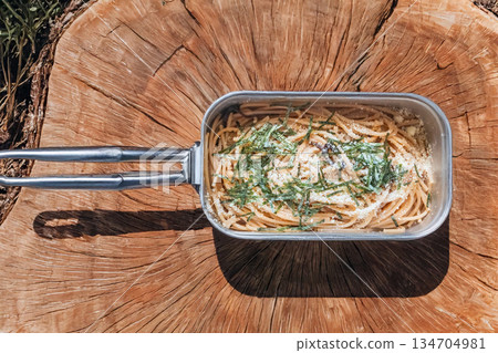 Italian pasta Typical Italian dish pasta (spaghetti) Italian pasta Typical Italian dish pasta (spaghetti) 134704981