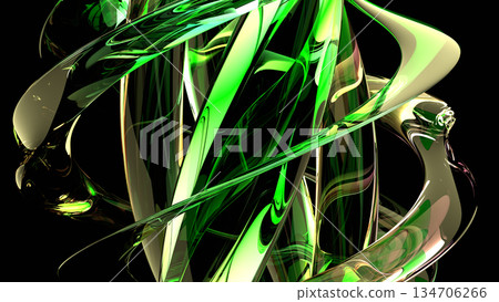 VJ Crystal Glass Crystal Gemstone Stylish Green [Alternate Version Available] 134706266