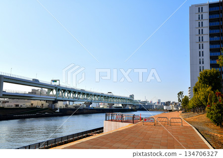Toshima Bridge / View downstream from near the Sumida River (Kita Ward, Tokyo) [December 2025] 134706327