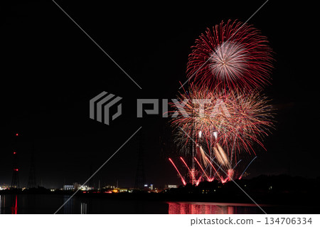 Scenes from the Atsumi Peninsula Fireworks Festival in Tahara City (Aichi Prefecture) 134706334