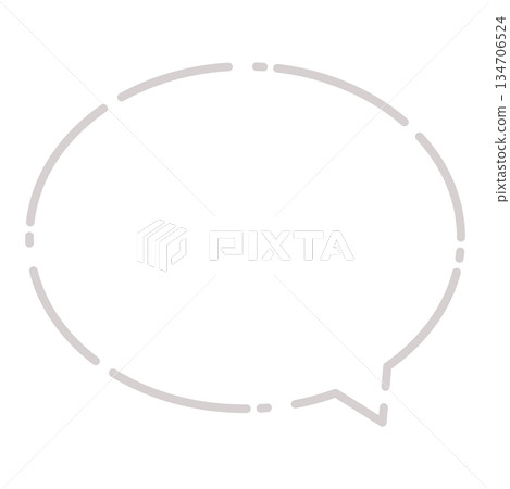 Simple white speech bubble Simple white speech bubble 134706524