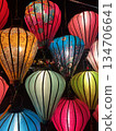 Colorful summer festival lanterns 134706641