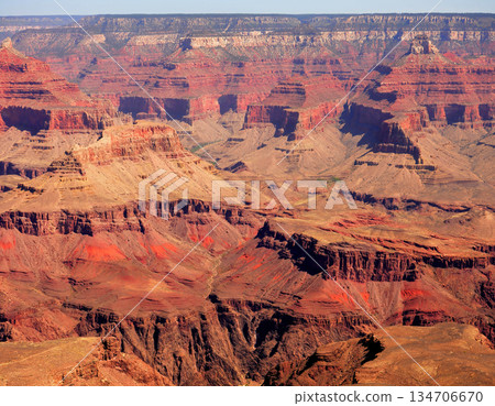 Hazy Sky Day At The Grand Canyon Arizona 134706670