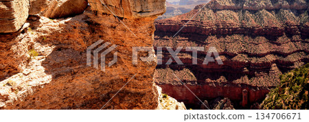 Hazy Sky Day At The Grand Canyon Arizona 134706671
