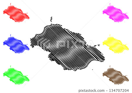 Pitcairn island (United Kingdom of Great Britain and Northern Ireland, Pacific Ocean, Pitcairn Islands Archipelago, UK, British Overseas Territory) map vector illustration, scribble sketch map Pitcairn island (United Kingdom of Great Britain and Northern Ireland, Pacific Ocean, Pitcairn Islands Archipelago, UK, British Overseas Territory) map vector illustration, scribble sketch map 134707204