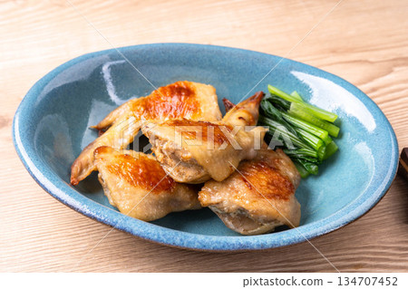 Chicken wings and cod roe Chicken wings and cod roe 134707452