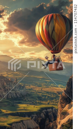 Reading in the Sky: A Hot Air Balloon Adventure Reading in the Sky: A Hot Air Balloon Adventure 134707482