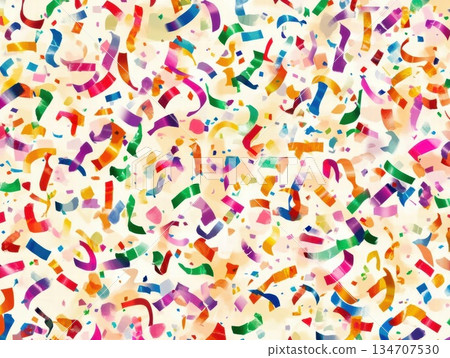 Colorful Confetti Celebration Colorful Confetti Celebration 134707530