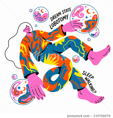 Dream State Lobotomy Illustration Dream State Lobotomy Illustration 134708079