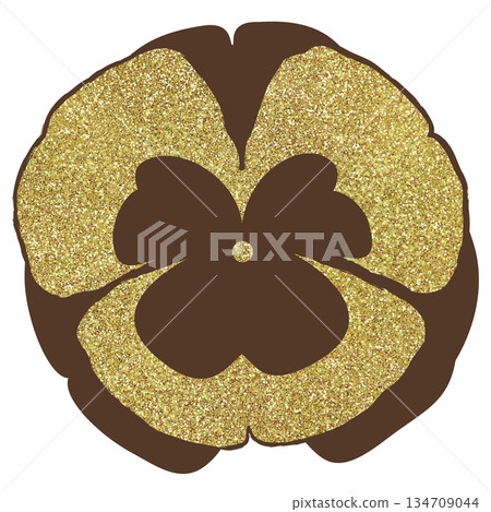 Illustration material: Hand-drawn flowers 134709044