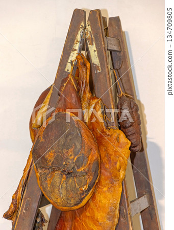 Dry Ham Meat Ladder Dry Ham Meat Ladder 134709805