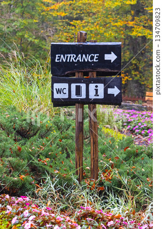 Direction Arrows Information Park 134709823