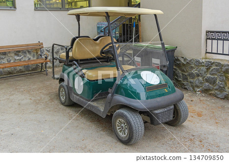 Green Golf Cart 134709850