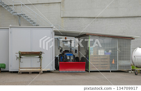 Snowplow Tractor Shed Storage 134709917