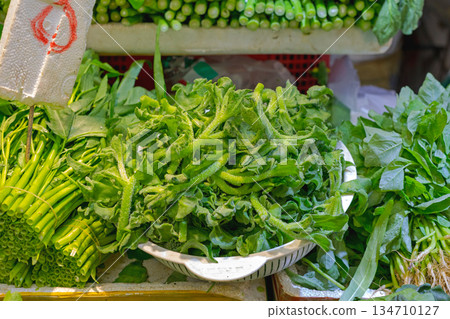 Green Water Spinach Choy Green Water Spinach Choy 134710127