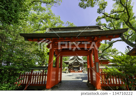 福岡縣朝倉市皆木神社（林田）赤門 134710222