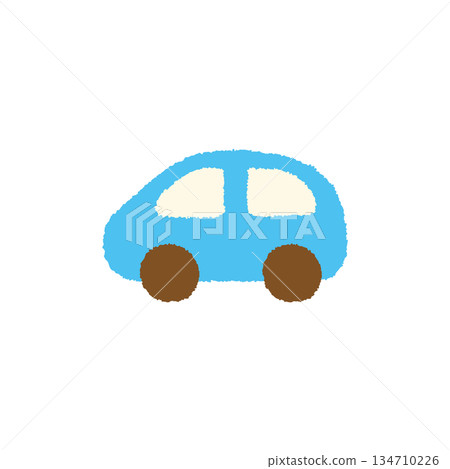 Car hand drawn pastel icon illustration Car hand drawn pastel icon illustration 134710226