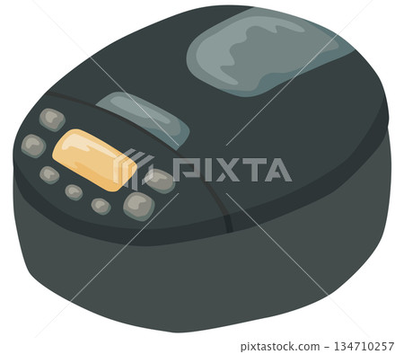 Simple rice cooker illustration vector material Simple rice cooker illustration vector material 134710257