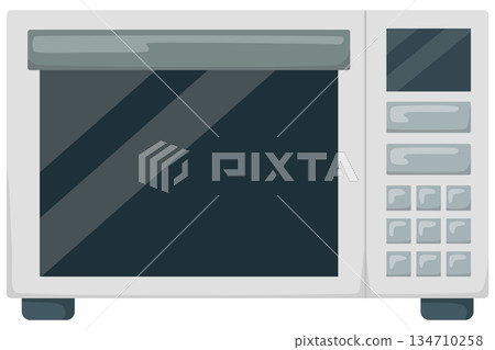 Simple microwave illustration vector material Simple microwave illustration vector material 134710258