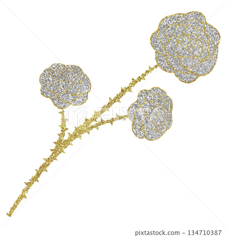 插畫素材:玫瑰金 插畫素材:玫瑰金 134710387