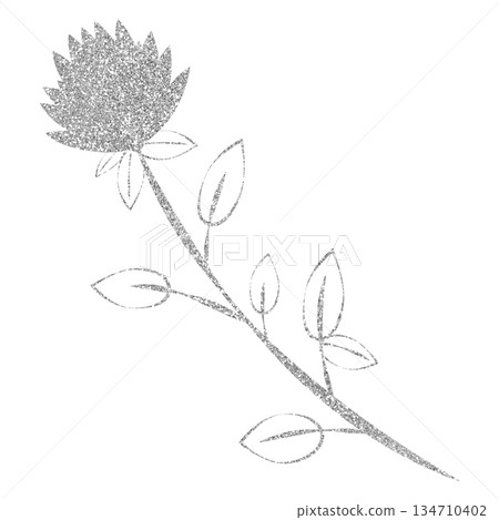 插圖素材植物銀 插圖素材植物銀 134710402