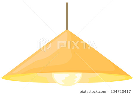 簡約吊燈插圖向量素材 簡約吊燈插圖向量素材 134710417