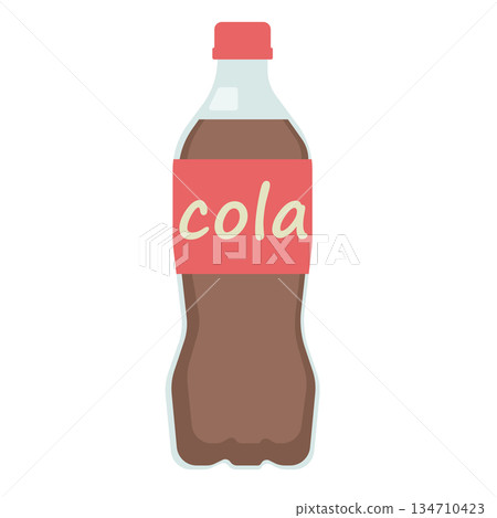 可樂塑膠瓶插圖 134710423