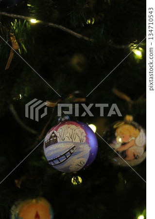 Ornament and tree Ornament and tree 134710543