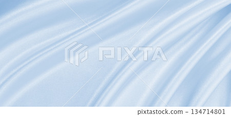 Smooth elegant blue silk or satin luxury cloth texture as abstract background. Luxurious background design Smooth elegant blue silk or satin luxury cloth texture as abstract background. Luxurious background design 134714801