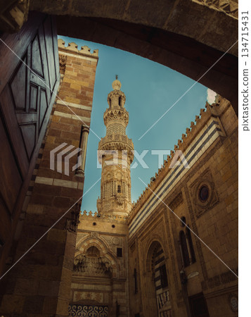 Under The Arc Inside The Mosque In Egypt Under The Arc Inside The Mosque In Egypt 134715431
