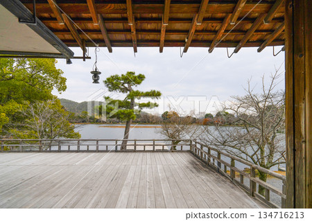 Daikakuji Temple (Kyoto) in winter 134716213