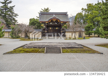 Stone Stage at Daikakuji Temple (Kyoto) in Winter 134716421