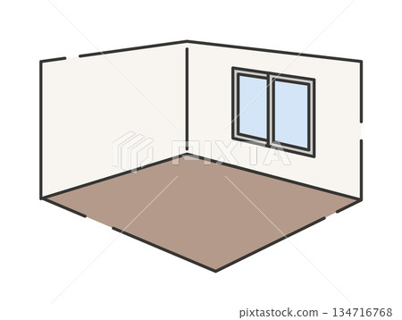 房間簡潔乾淨，鋪著木地板。 134716768