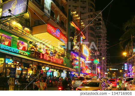 The Philippines in Action - Evening view of the bustling Burgos Street in Manila Cityscape (May 2025) The Philippines in Action - Evening view of the bustling Burgos Street in Manila Cityscape (May 2025) 134716908