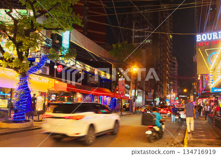The Philippines in Action - Evening view of the bustling Burgos Street in Manila Cityscape (May 2025) The Philippines in Action - Evening view of the bustling Burgos Street in Manila Cityscape (May 2025) 134716919