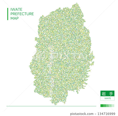 岩手縣地圖(點狀圖) 岩手縣地圖(點狀圖) 134716999