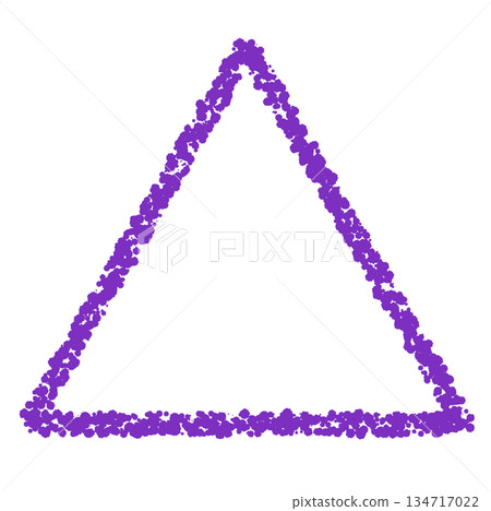 Crayon material: Hand-drawn triangles 134717022