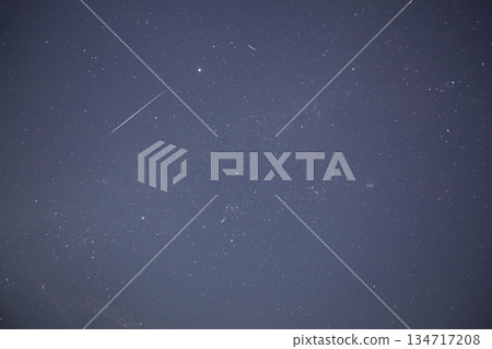 Two shooting stars of the Geminids Two shooting stars of the Geminids 134717208