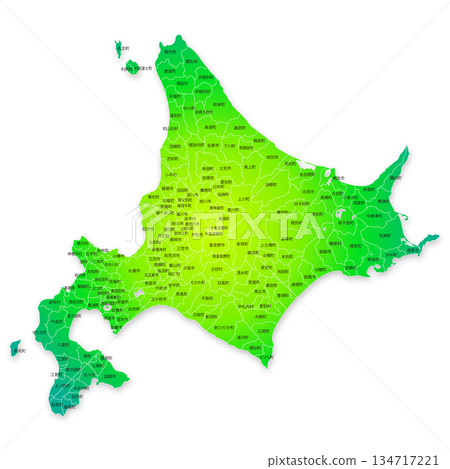 北海道和市政地圖 134717221