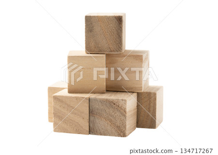 透明背景上的堆疊立方體積木(png) 透明背景上的堆疊立方體積木(png) 134717267