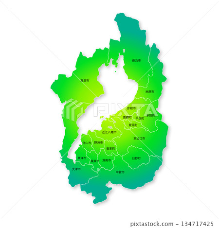 滋賀縣市町村地圖 134717425
