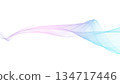 Color wave background line White background Background for presentations, etc. 134717446