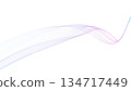 Color wave background line White background Background for presentations, etc. 134717449