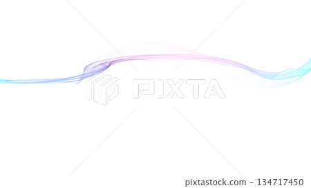 Color wave background line White background Background for presentations, etc. 134717450