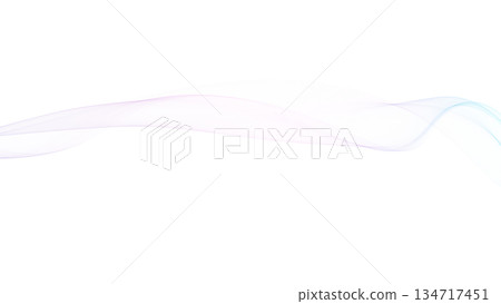 Color wave background line White background Background for presentations, etc. 134717451