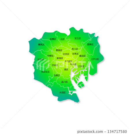 東京地圖 東京地圖 134717580