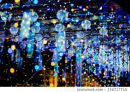 [Tobishima Village, Aichi Prefecture] Tobishima Yoi Akari: A Spectacular View of Wind Chimes and Illuminations 134717719