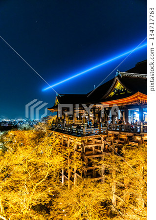 Illuminated Kiyomizu-dera Temple in spring Illuminated Kiyomizu-dera Temple in spring 134717763
