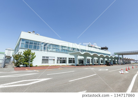 Wakkanai City, Hokkaido, Wakkanai Airport on a sunny day Wakkanai City, Hokkaido, Wakkanai Airport on a sunny day 134717860